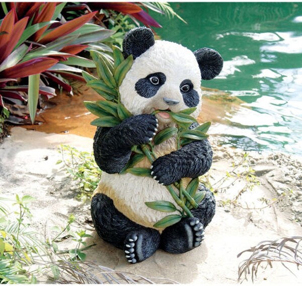 animal statue Asian Panda Sculpture Life-Like Realistic Large Scale